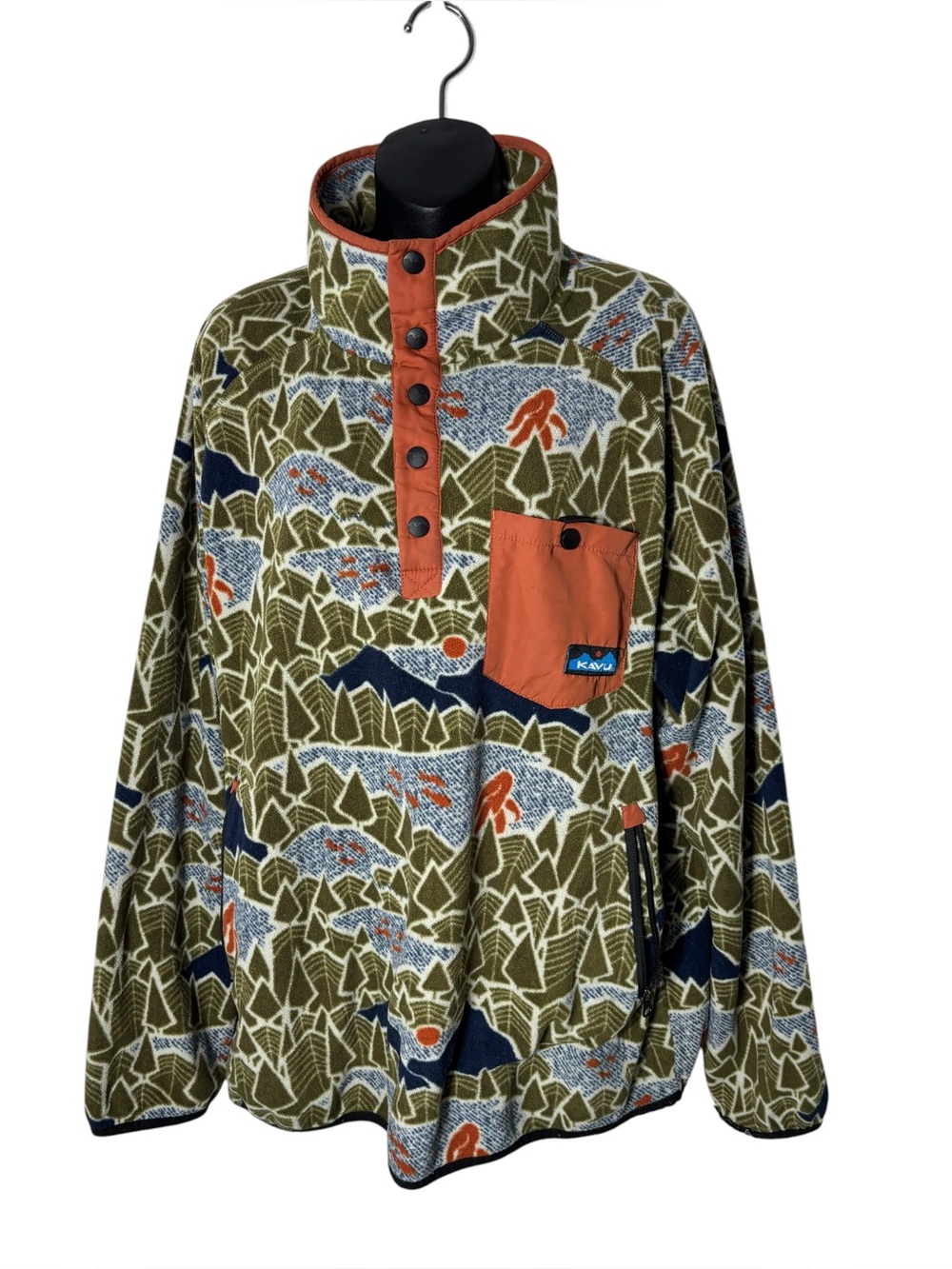 Kavu men’s large teannaway Sasquatch summer pullover fleece sweater